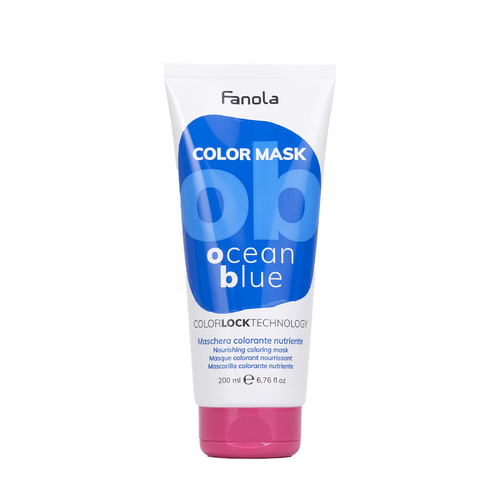 ماسک (شامپو) رنگی فانولا (Fanola) 200 میلی لیتر مدل آبی اقیانوسی  (Oceqn blue)