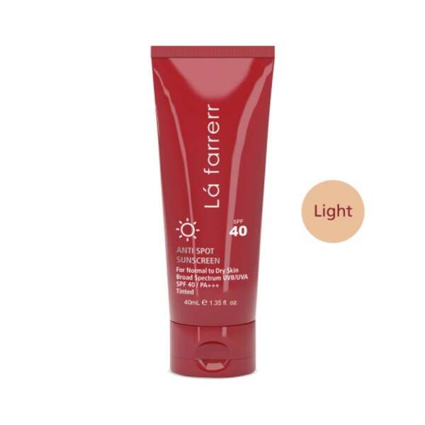 ضد آفتاب و ضد لک لافارر(  خشک و معمولی)رنگ روشن SPF40