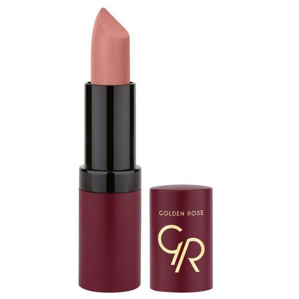 رژ لب جامد مات گلدن رز شماره 01 Golden Rose Matte Lipstick