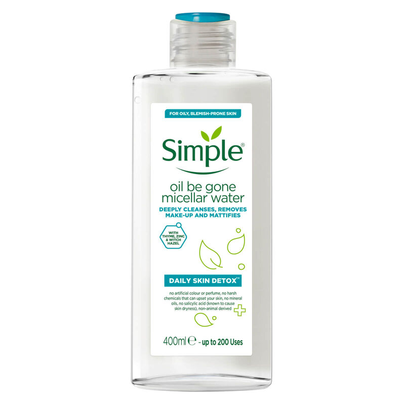 میسلار واتر  پوست چرب سیمپل Simple Micellar Water Skin Detox gallery0