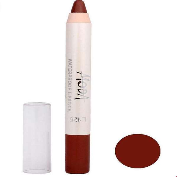 رژ لب مدادی مدا مدل waterproof lipstick شماره 125