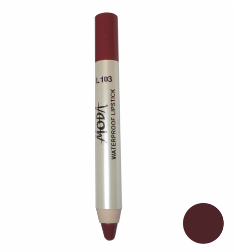رژلب مدادی مدا مدل waterproof lipstick شماره L103