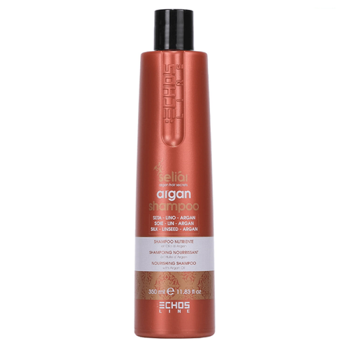 شامپو تغذیه کننده مو اچ اس لاین مدل Echos Line argan shampoo حجم 350 میلی لیتر