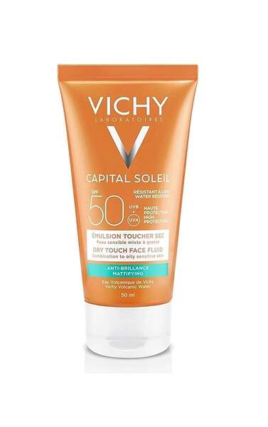 کرم ضد آفتاب مناسب پوستهای چرب ویشی vichy با  Capital Soleil SPF50